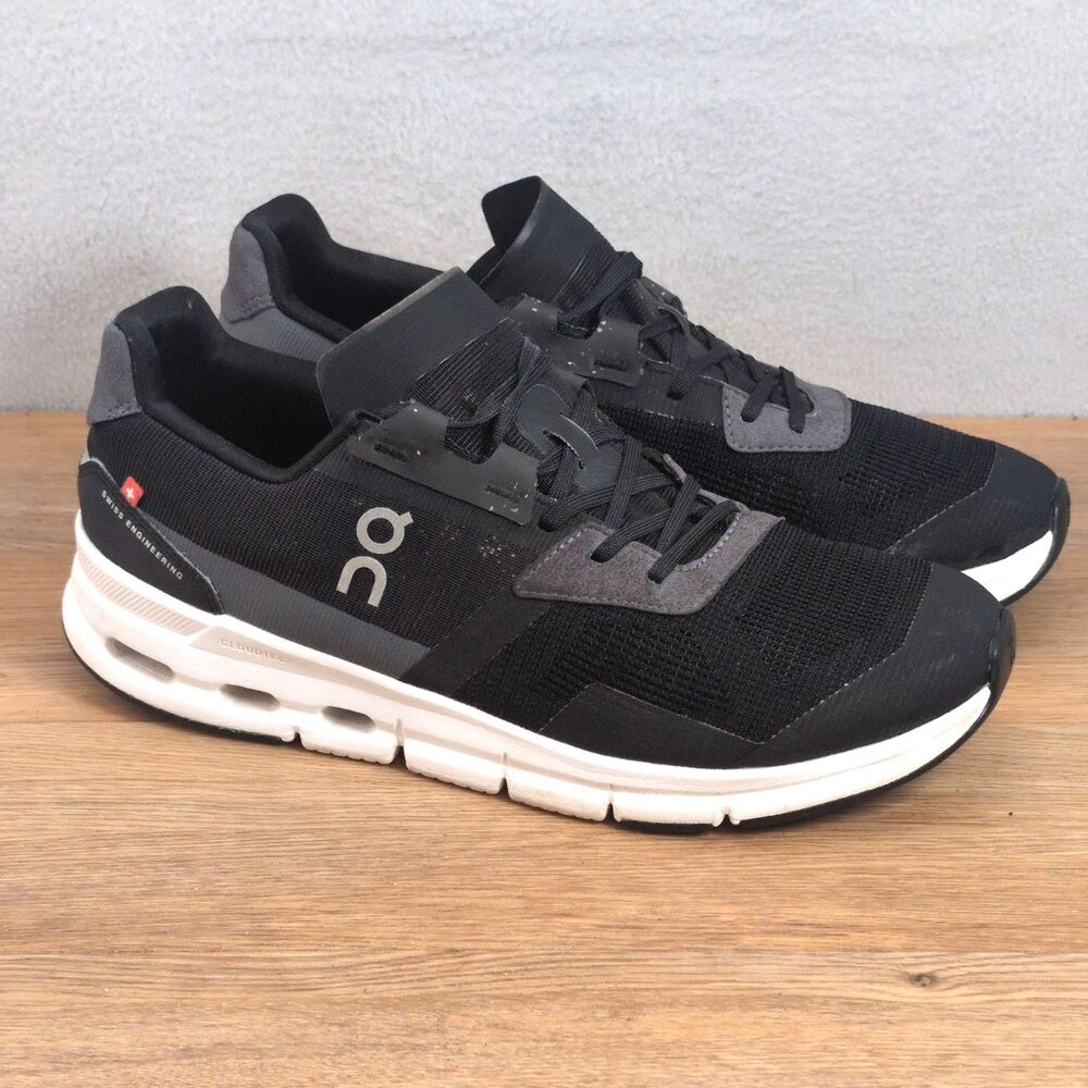 On Cloudrunner 2 Women's 9 Running Shoes Black Gray Mesh Lightweight Cushioned